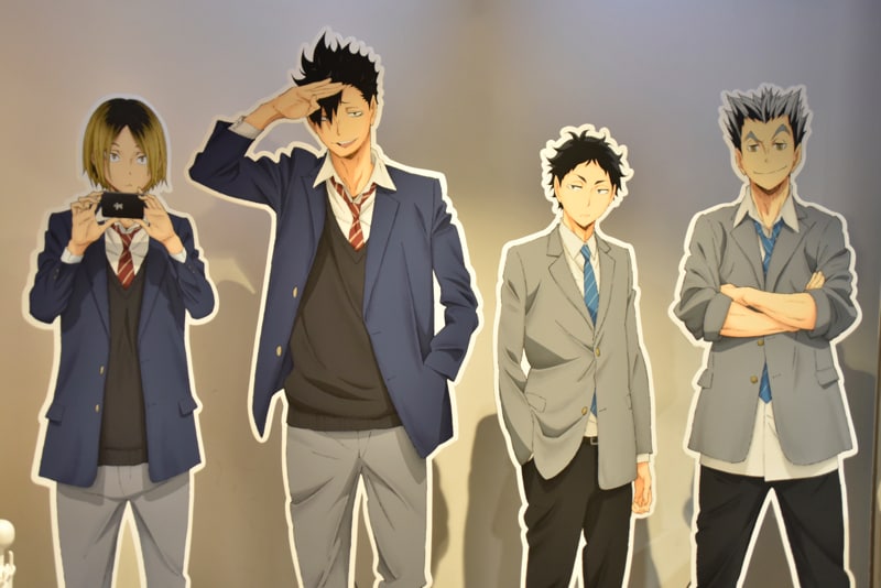 音駒高校の孤爪研磨と黒尾鉄朗、梟谷学園高校の木兎光太郎と赤葦京治の