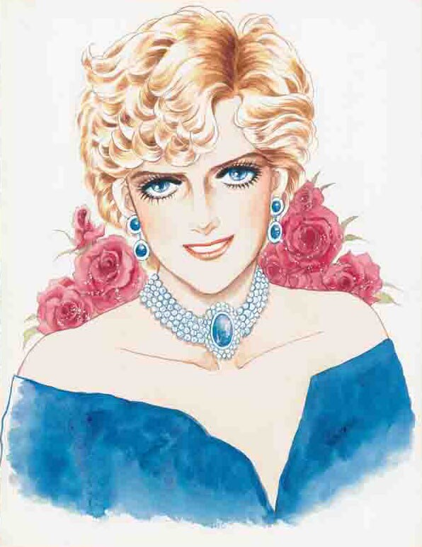 池田理代子がダイアナ元妃を描く、全国の劇場にポスターが - コミック