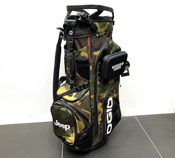 レア物 オジオ Jeep×OGIO ゴルフキャディーバッグ CAMO 14分割 Jeep