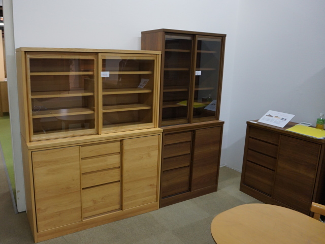 幅80奥行44.5高さ154】引き戸式の食器棚メモリーⅡ 幅80センチ