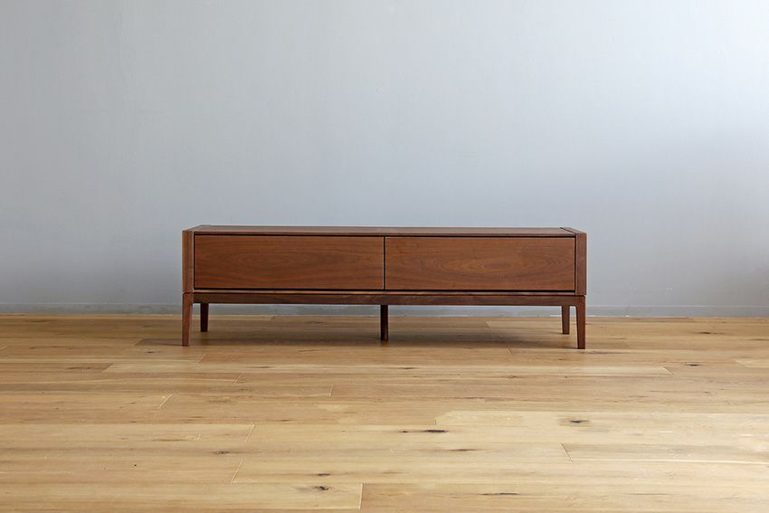 幅150 奥行43 高さ43】モル 150TVボード(ウォールナット) | 大川