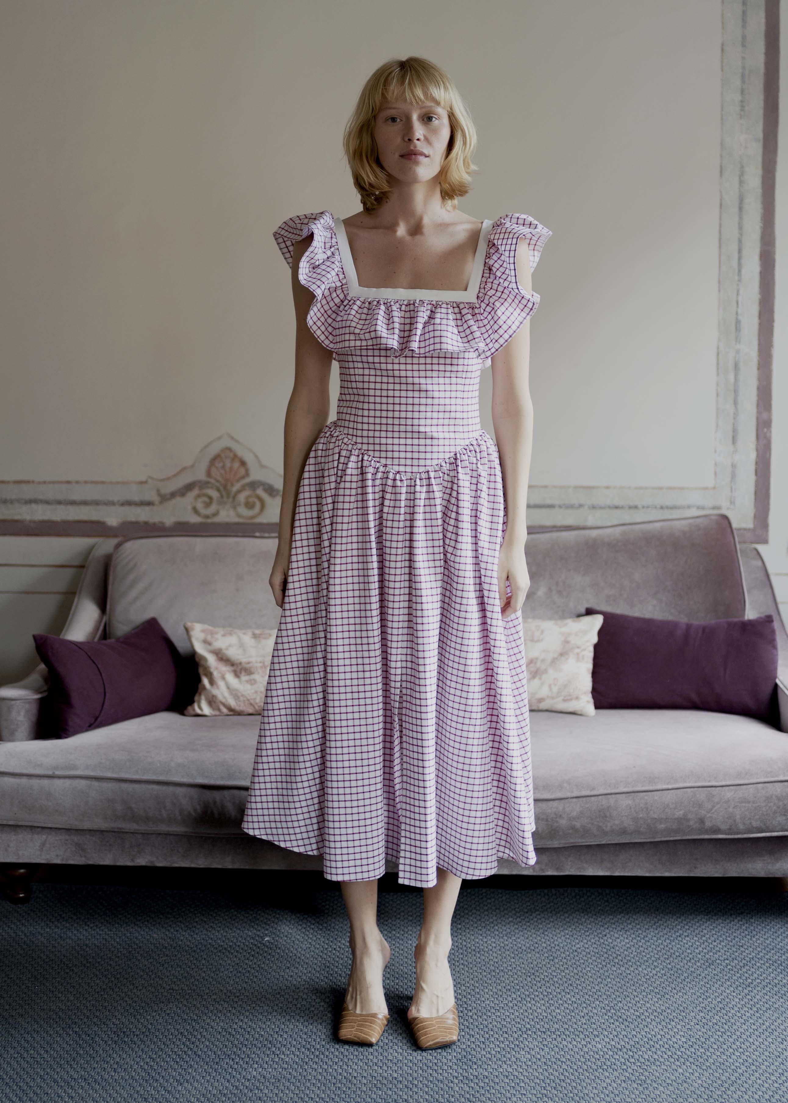 Betsy Dress - Red Check – OhSevenDays