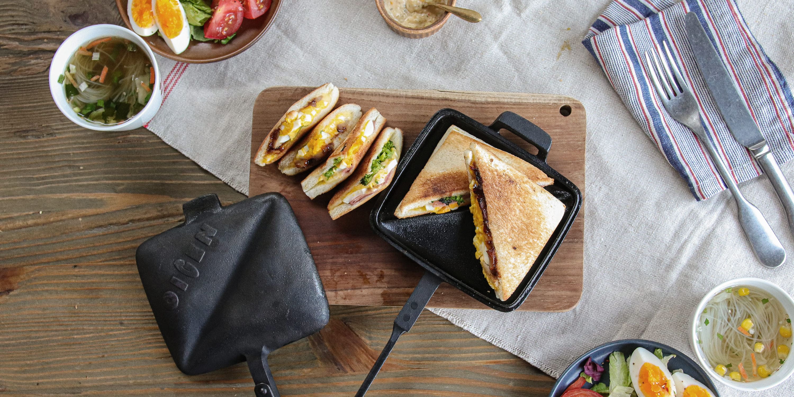 ダッチオーブン天火 ホットサンドメーカー