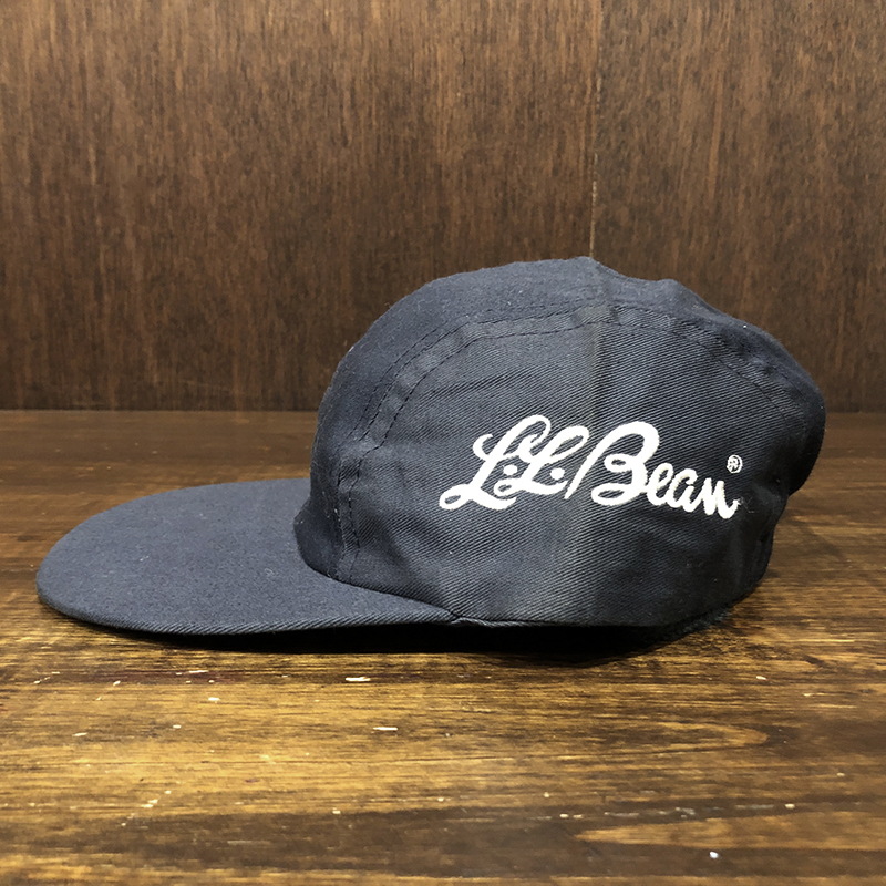 LL Bean Cotton Twill Duck Long Bill Fly Fishing Cap Navy Free Size
