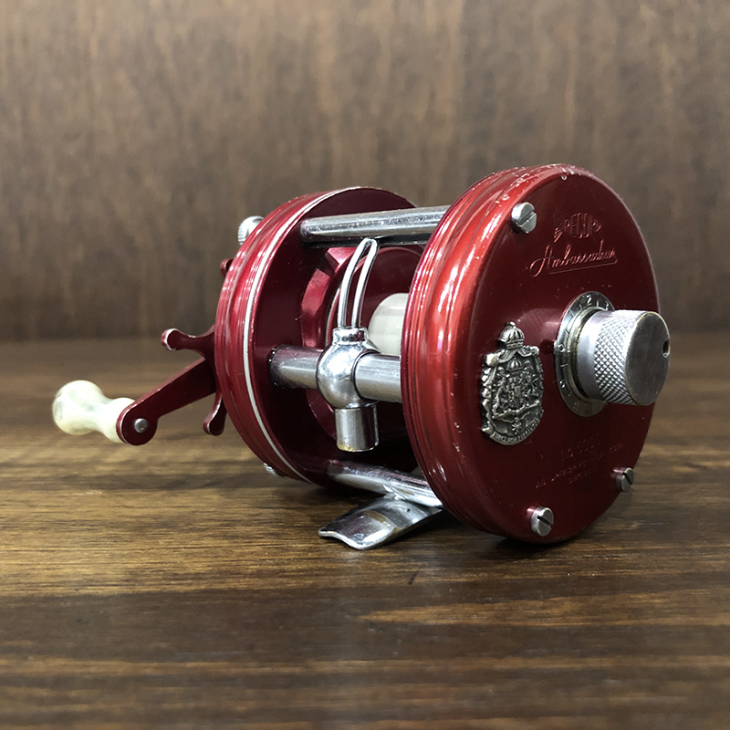 Abu Record Ambassadeur 5000 Svangsta Red With Case アブ レコード