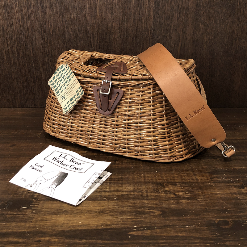 LL Bean Split Willow Creel With Tag & Paper Deadstock エルエル