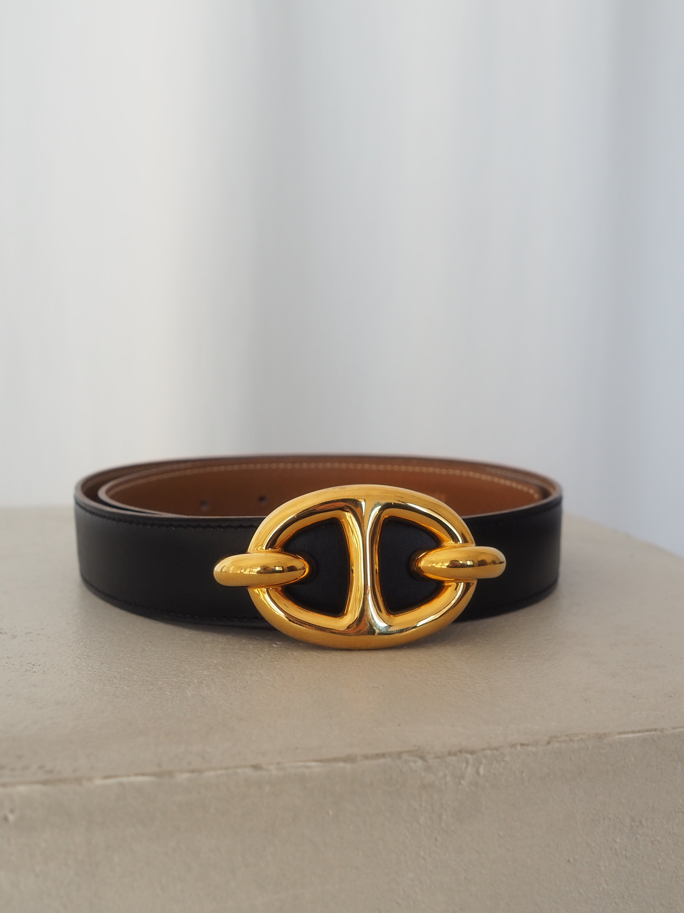 HERMES エルメス シェーヌダンクル ベルト 70 ゴールド レディース