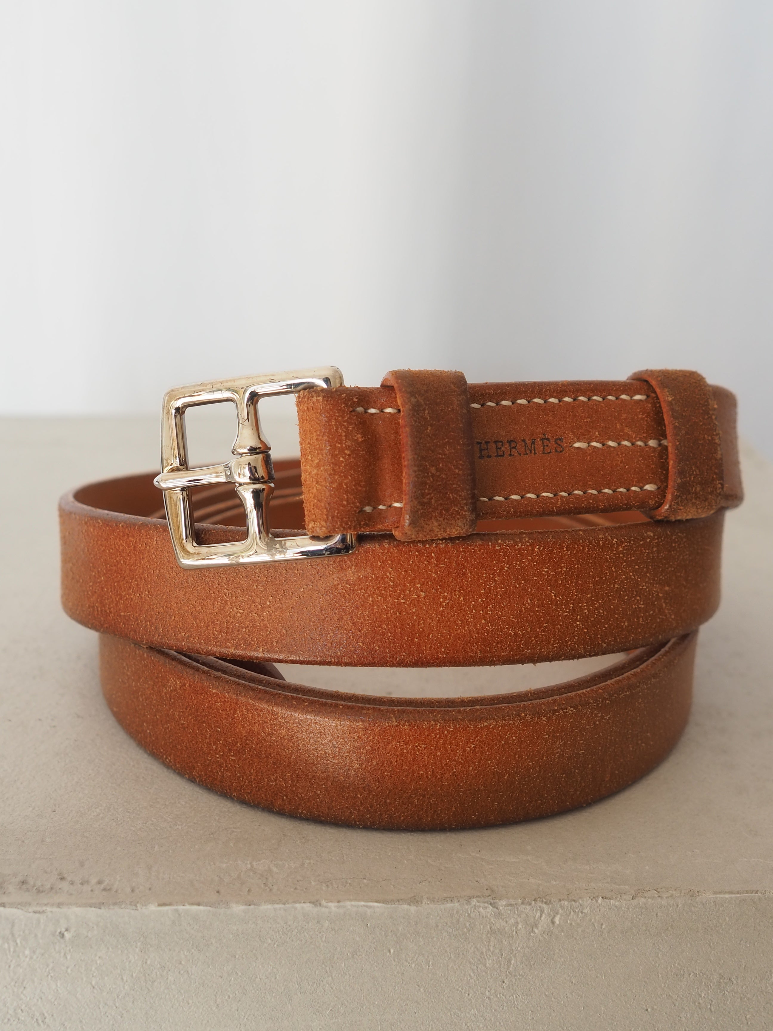 HERMES エルメス エトリヴィエール ベルト 二連 マルジェラ期 ユニ