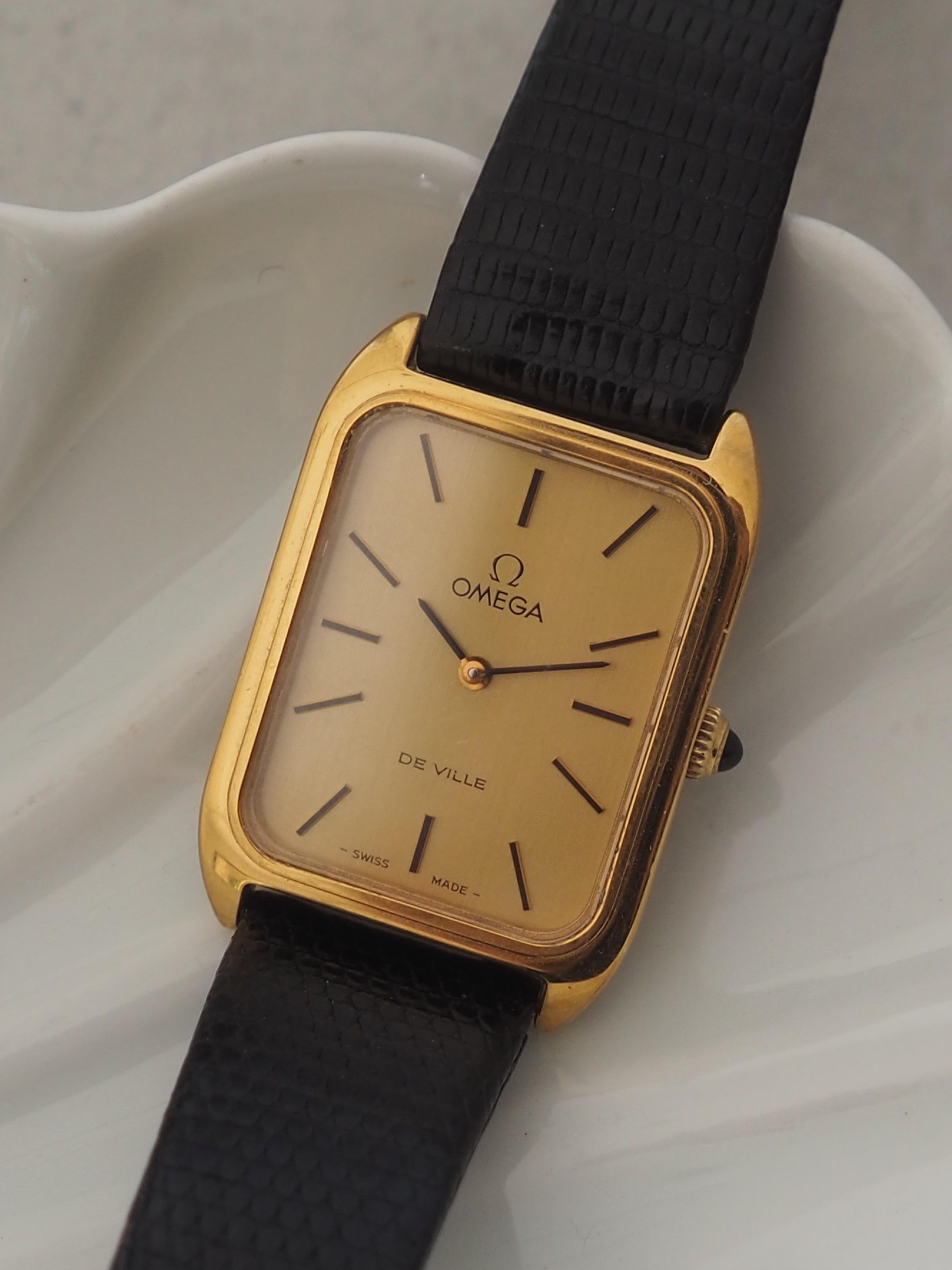 OMEGA オメガ DE VILLE デビル スクエア ウォッチ 腕時計 ゴールド