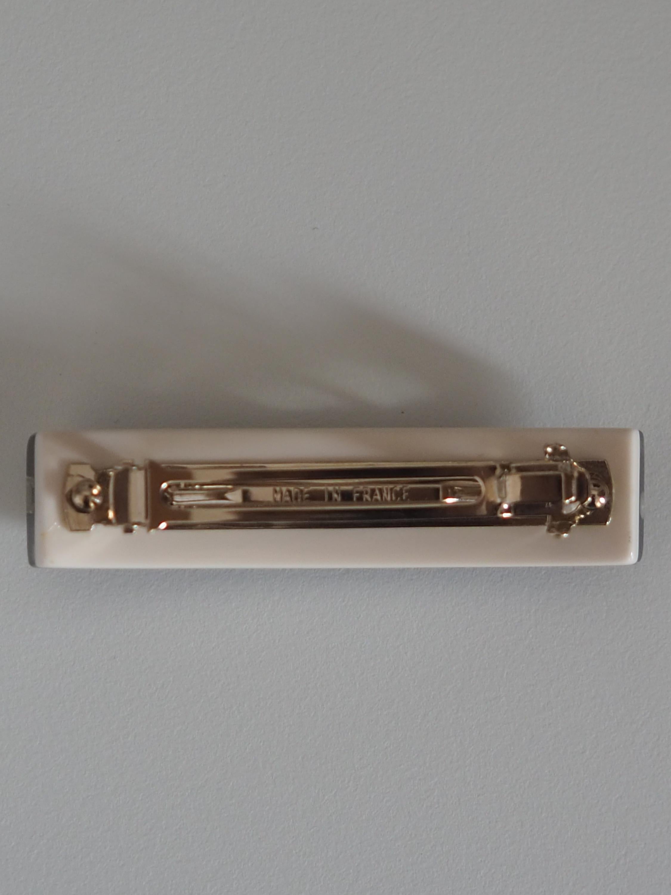 CHANEL シャネル COCO フラワー レース ヘアー バレッタ ホワイト