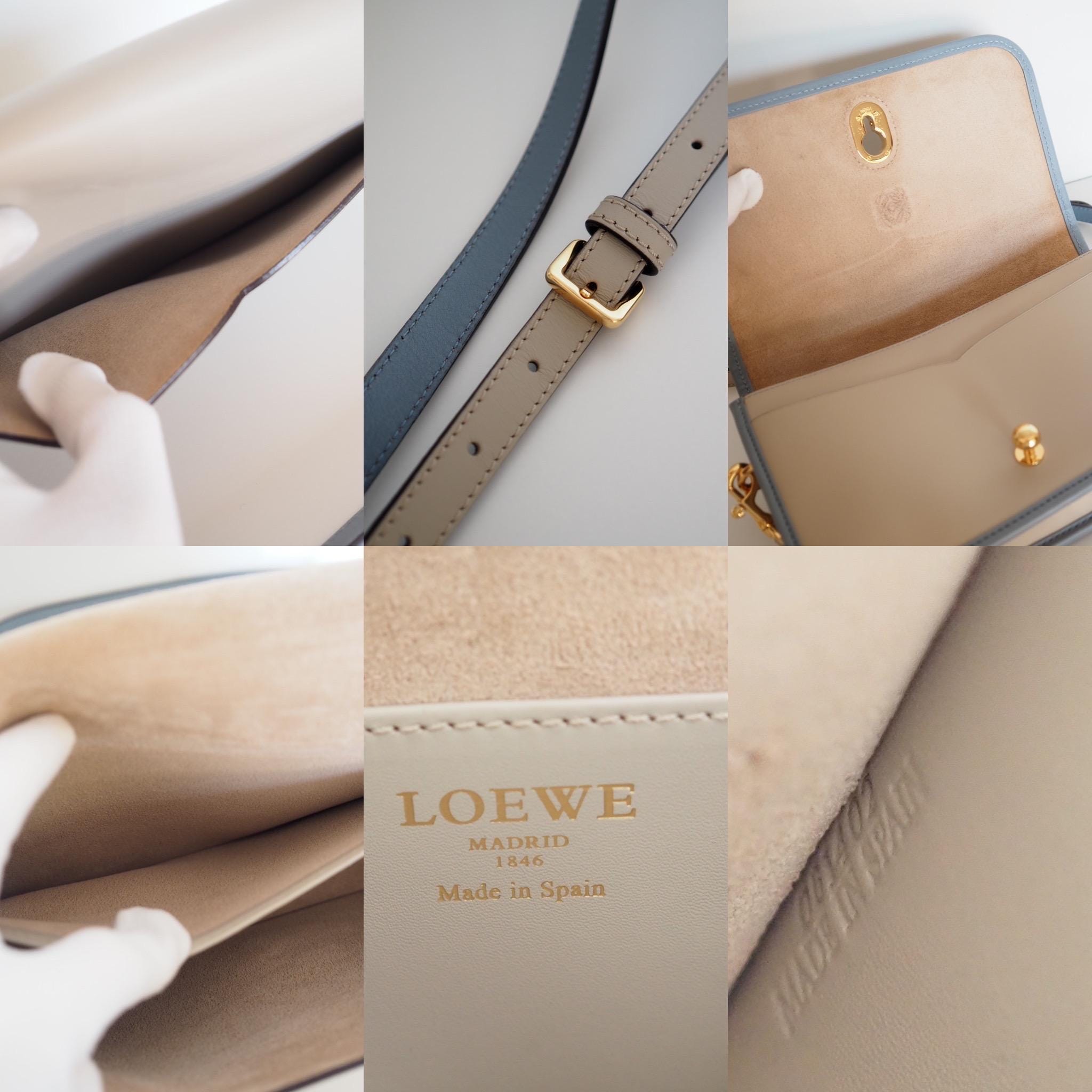 LOEWE ロエベ イネス アナグラム ショルダーバッグ ベージュ ヴィンテージ