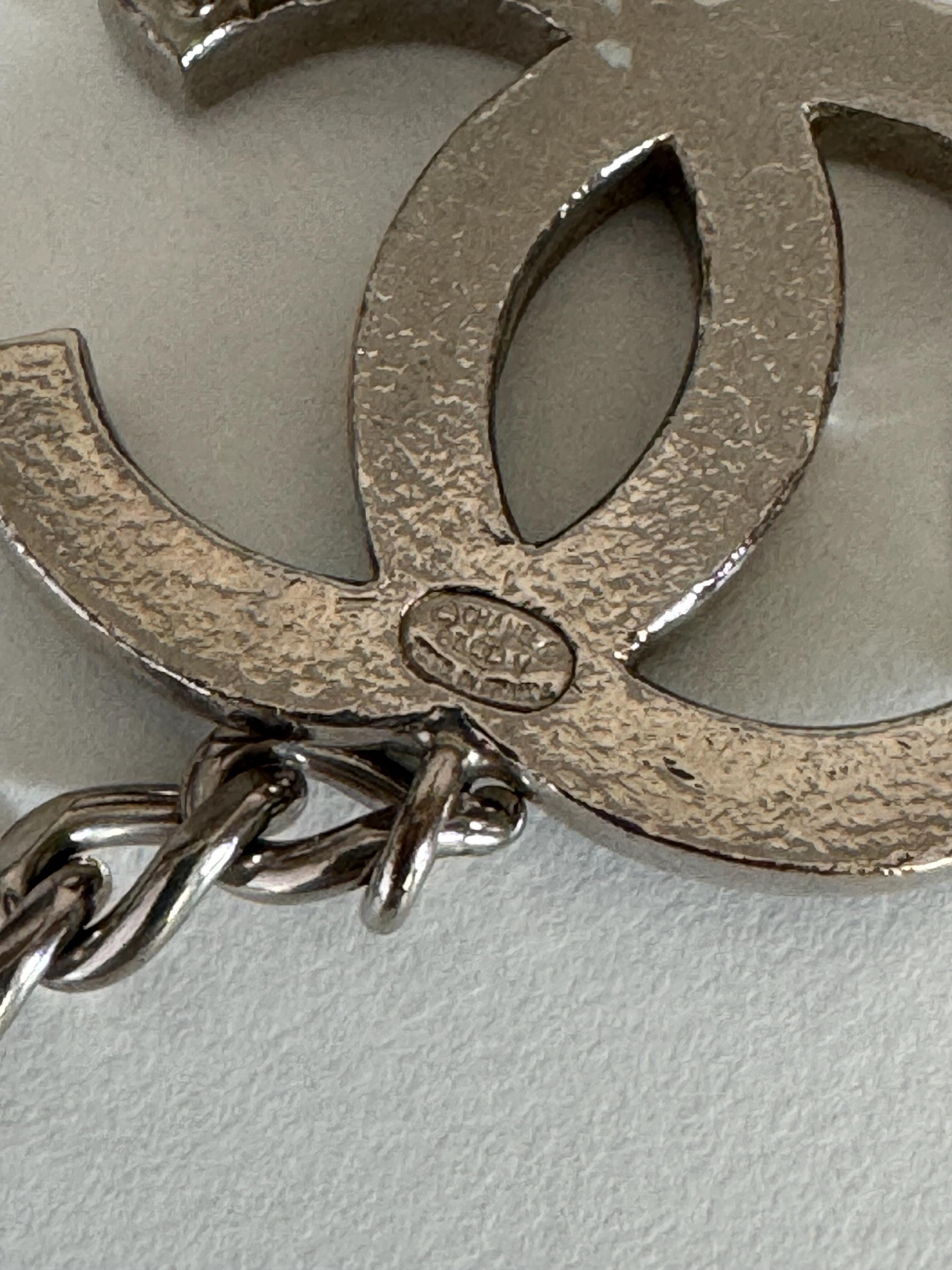 CHANEL シャネル COCO チェーン ベルト シルバー ブラック ヴィンテージ