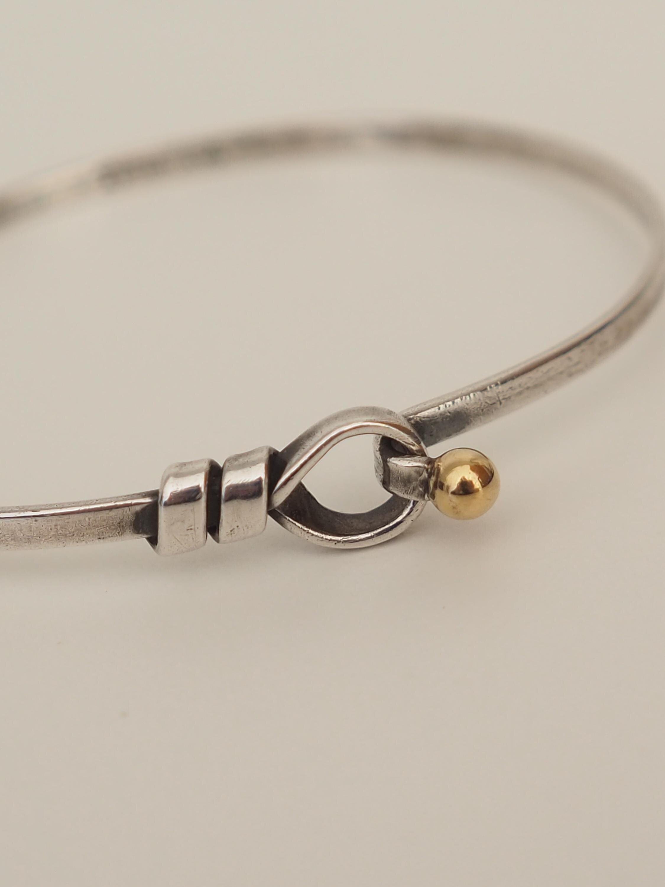 Tiffany & Co ティファニー フック&アイ バングル シルバー ゴールド