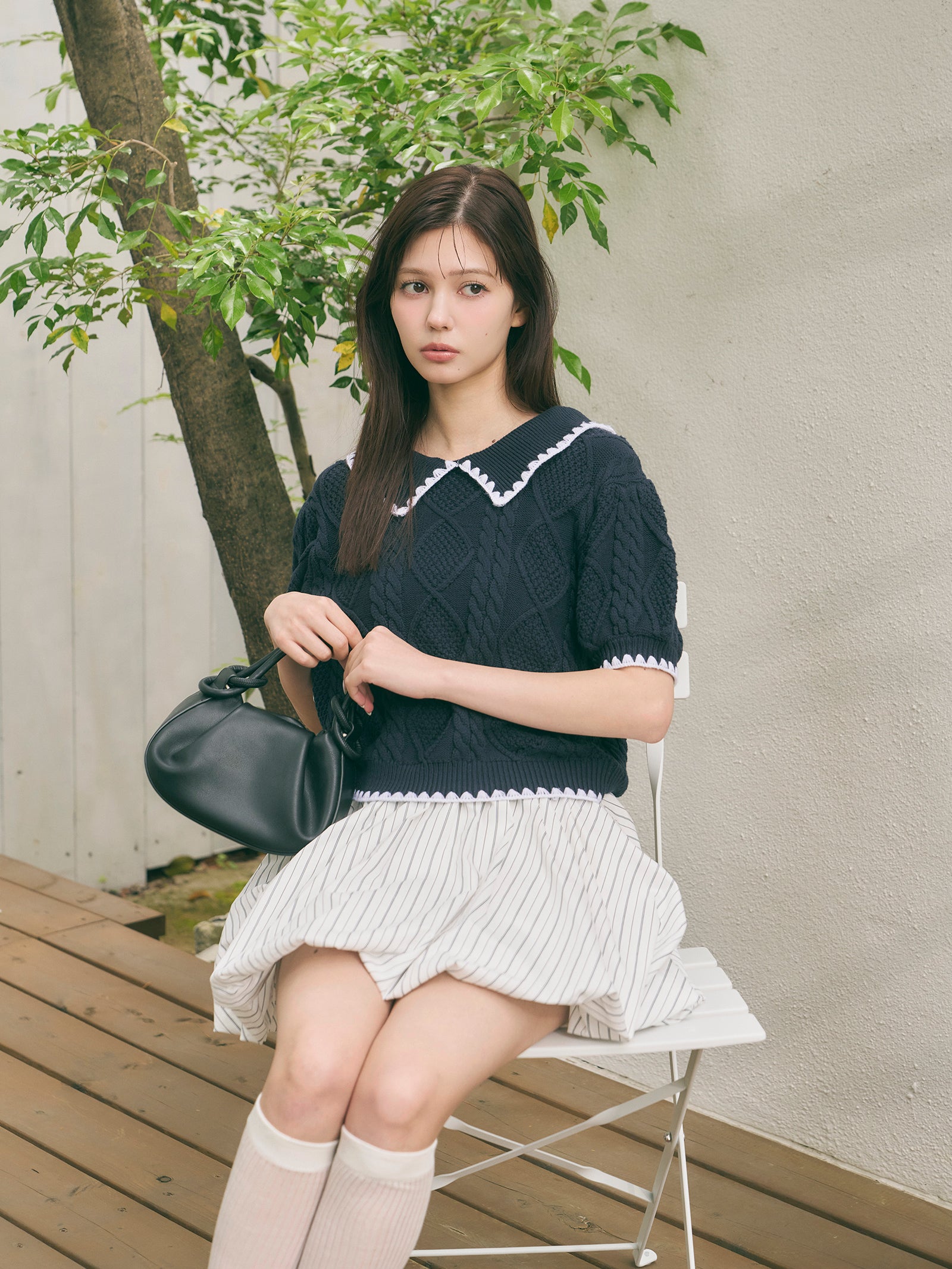 ストライプバルーンスカート