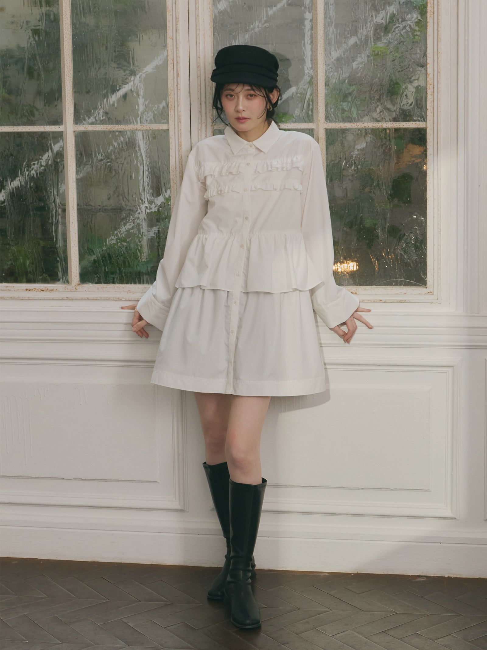 フリルチュニックワンピース