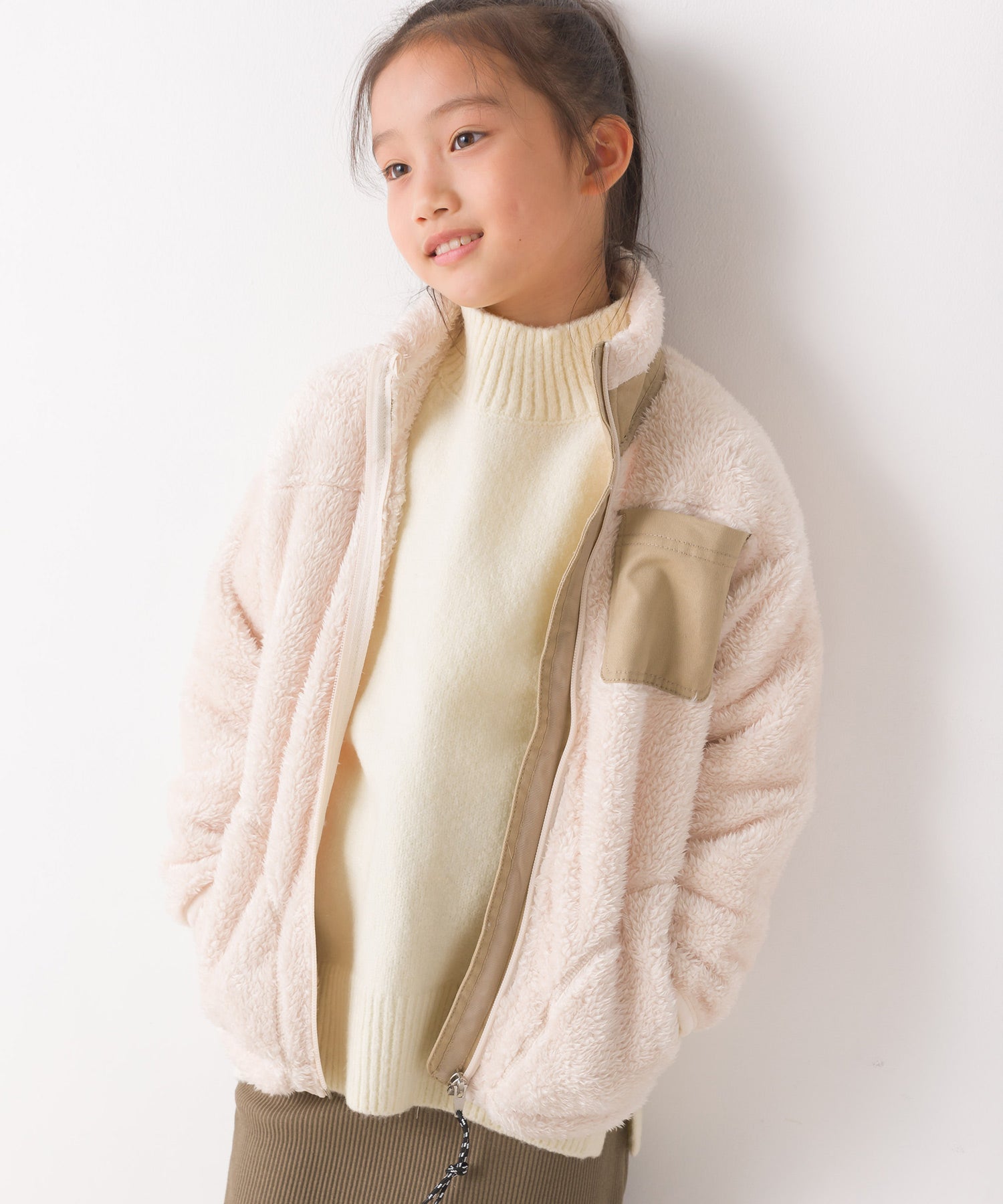 OMNES】キッズ ボアフリースジャケット【1521-7056】