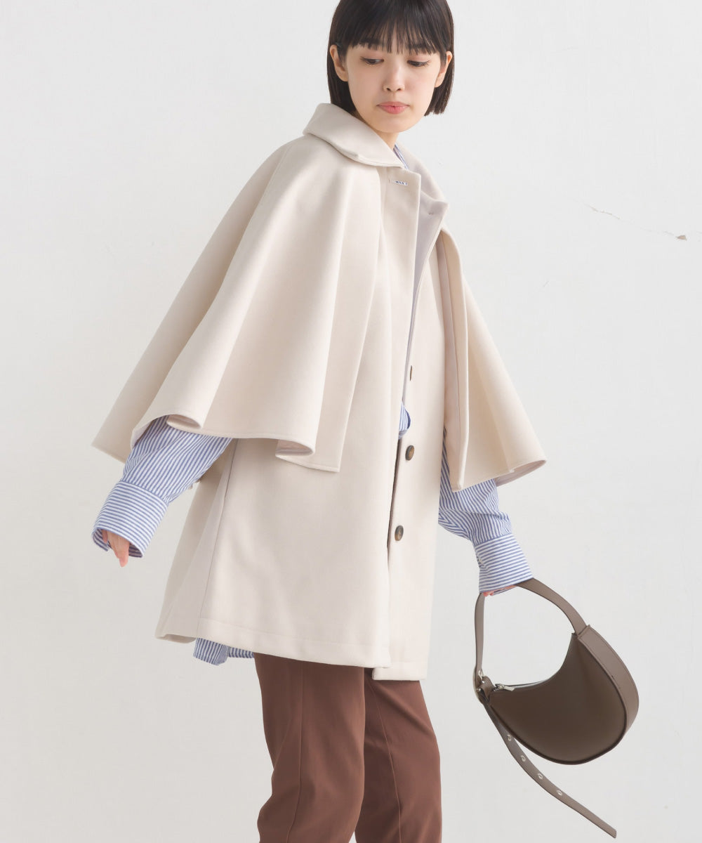 OMNES】ニットモッサ マルチウェイケープコート【1523-7186】