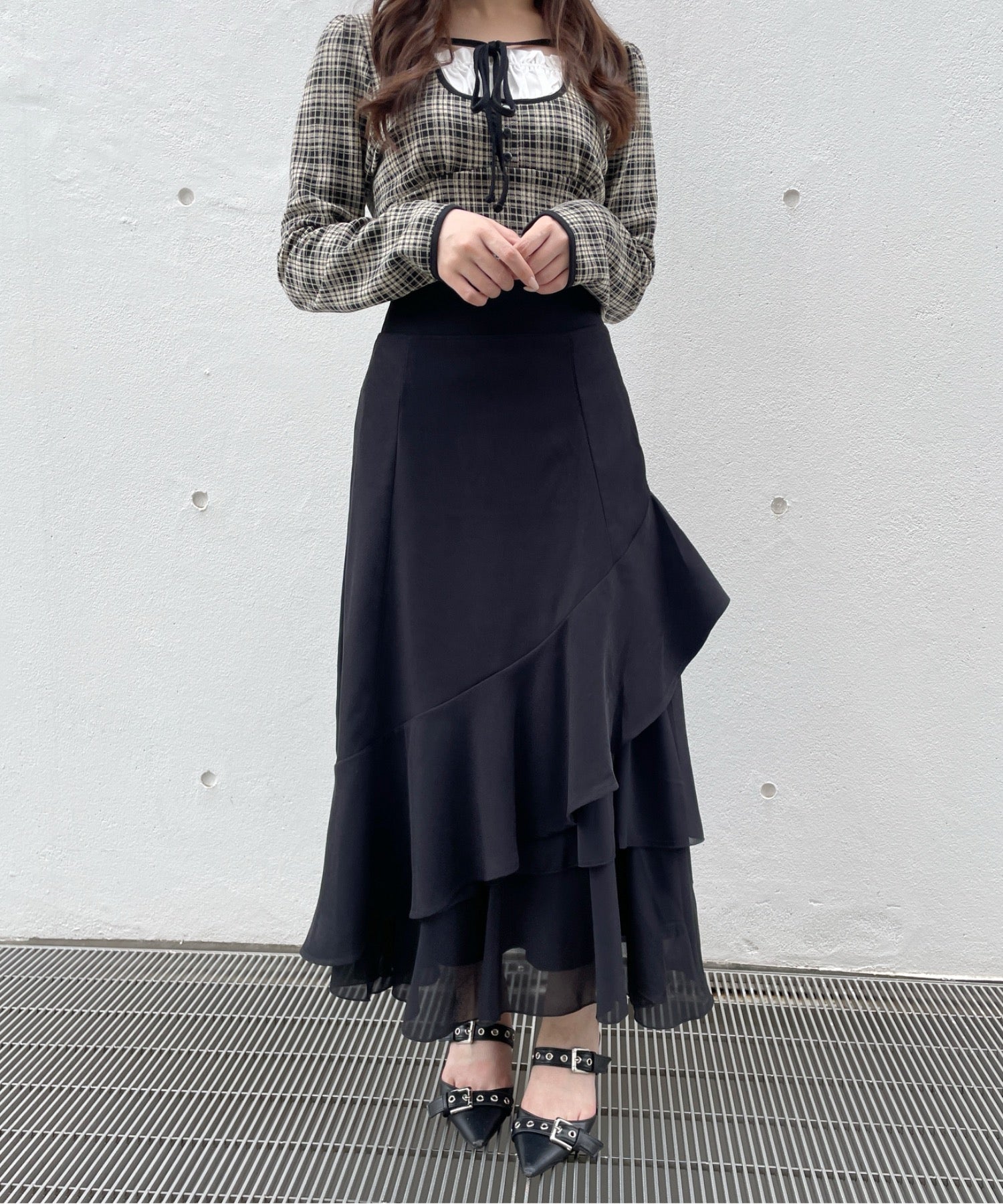 フリルレイヤードスカート – PARK by one way（パークバイワンウェイ）