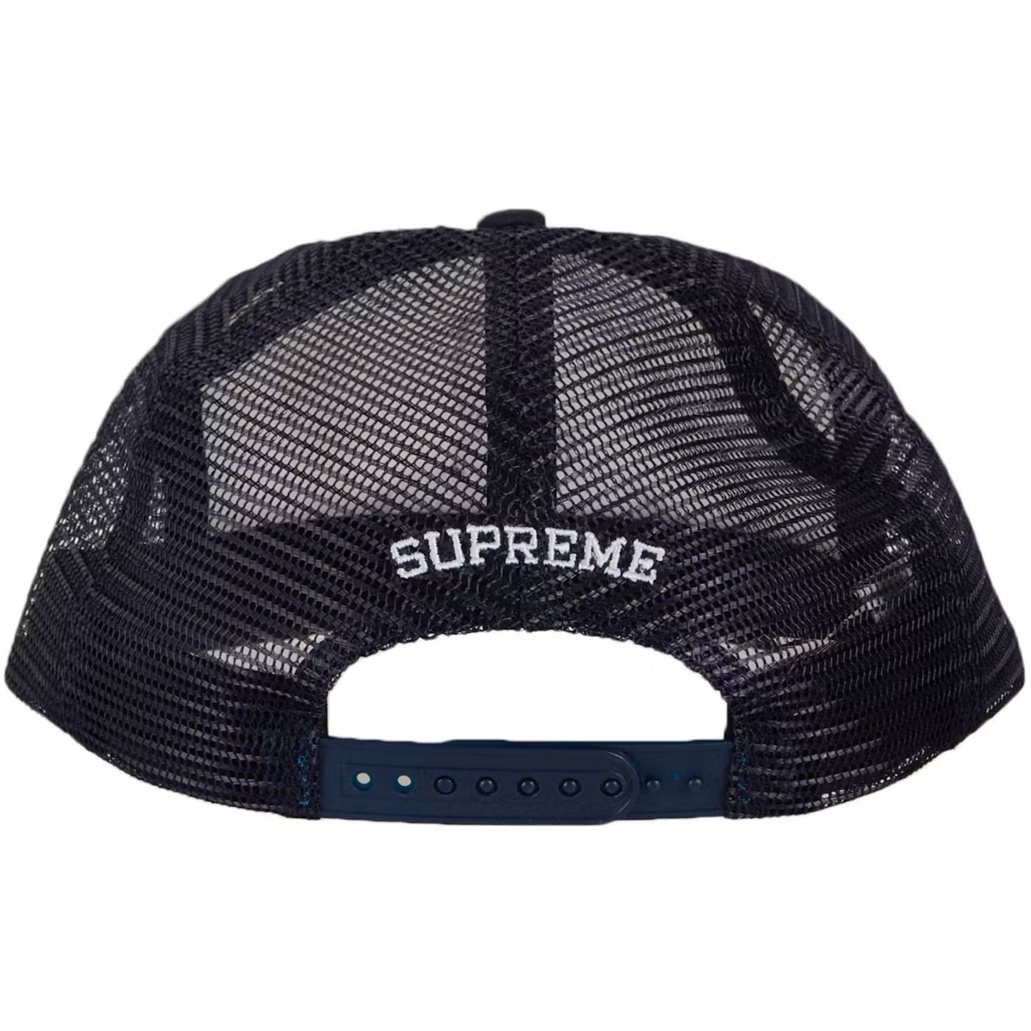Supreme Pin Up Mesh Back 5-Panel Hat “Navy” – ONE OF ONE GALLERY