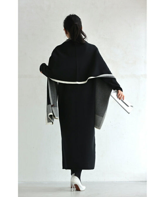 アーバンなニットストールとロングワンピースの2点セット – ONE PEACE