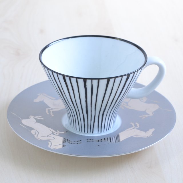 ゼブラ）コーヒーカップ＆ソーサー|有田焼の老舗-香蘭社オンラインショップ