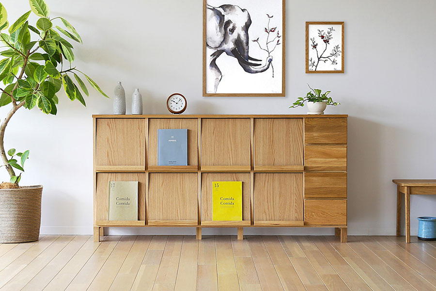 高野木工 LECCE(レッチェ) 180マガジンラック