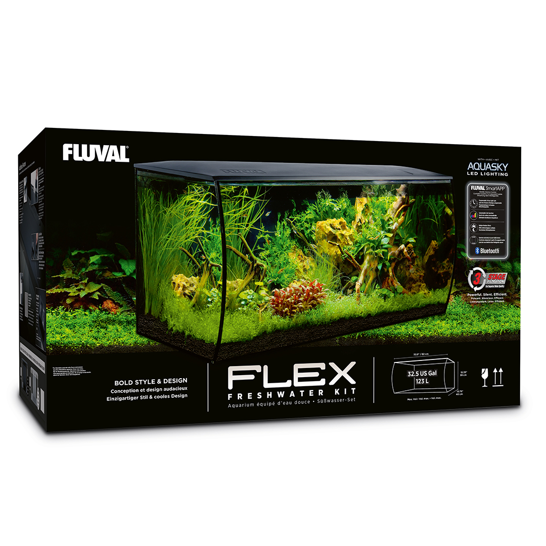 Fluval Flex Freshwater Aquarium Kit Black - Laroy Group