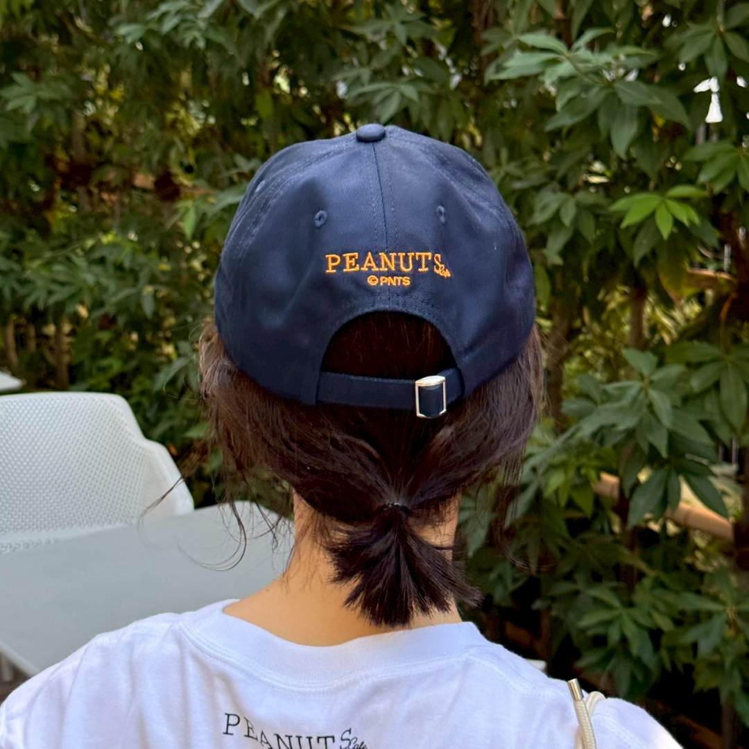 コットンツイルキャップ ロゴ ネイビー – PEANUTS Cafe Online Shop