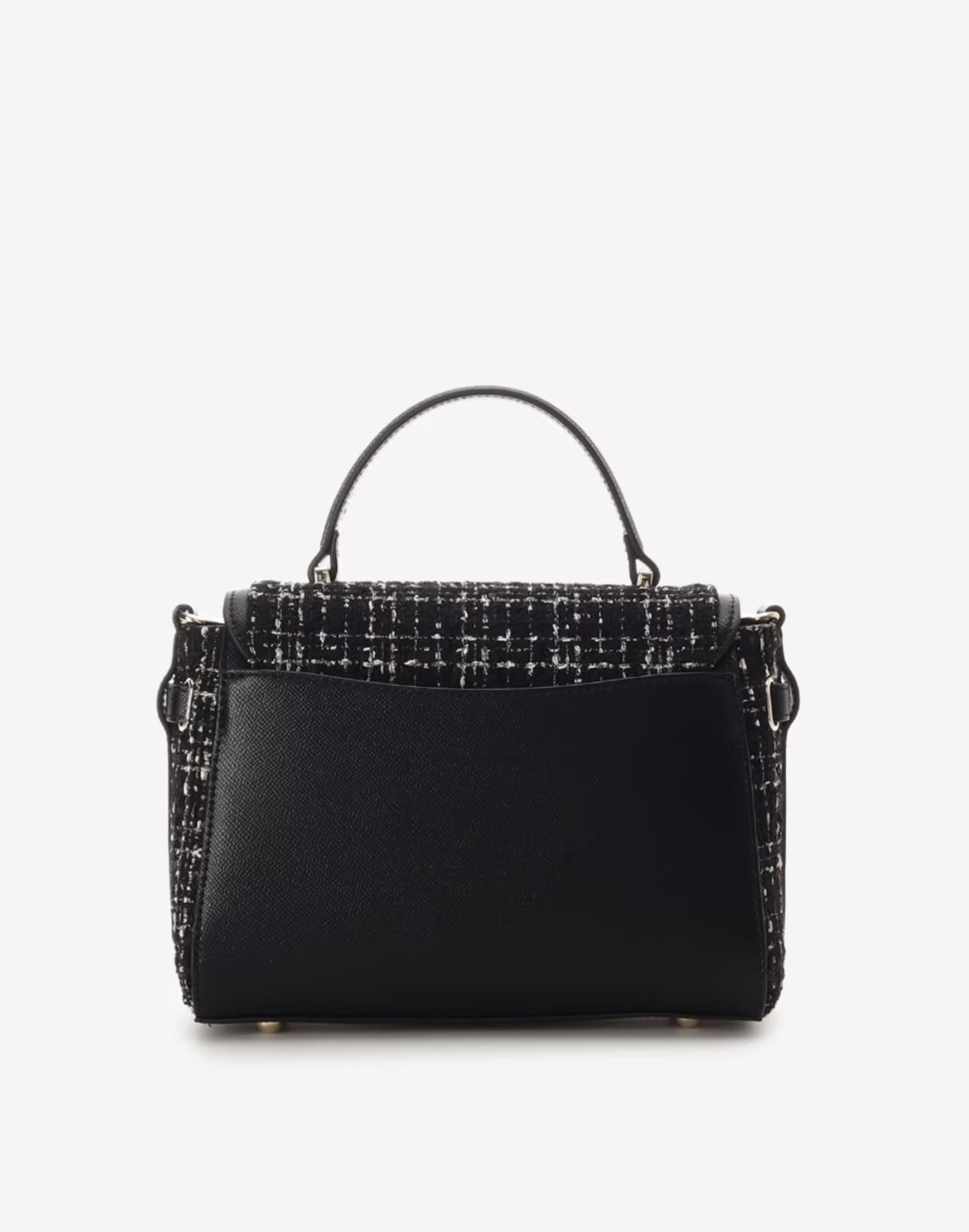 ツイードベルトビジューショルダーバッグ【ブラック】(ブラック