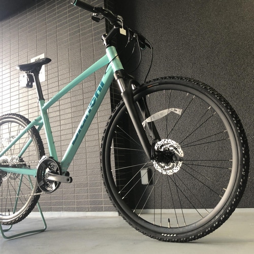 東京引取＊Bianchi クロスバイク グレー/ターコイズ 東京引取＊Bianchi