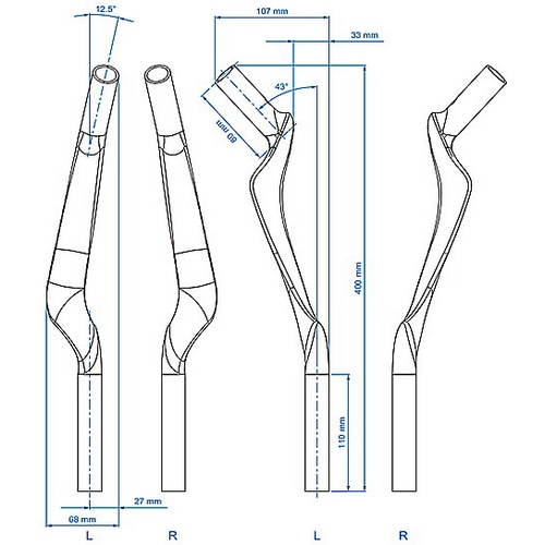 PROFILE ( プロファイル ) TTバイク用ハンドルバー（DHハンドルバー