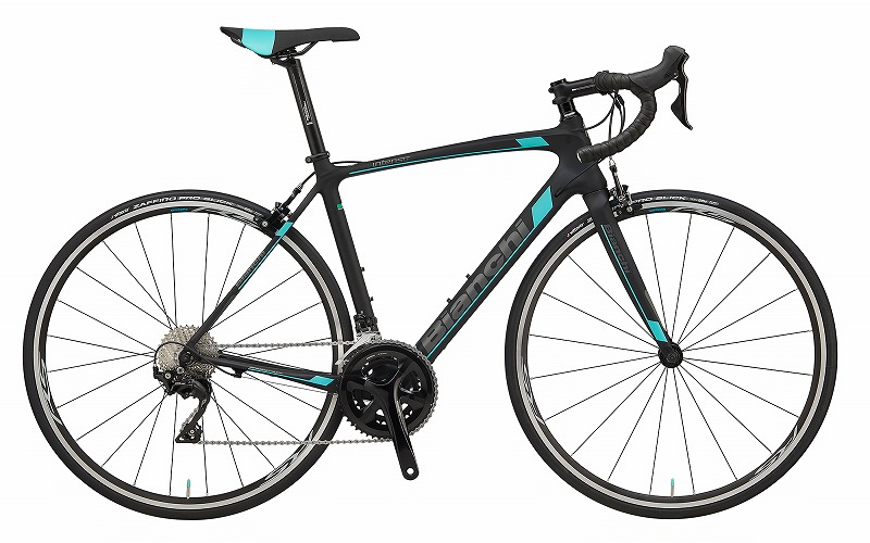 美品 41cm Bianchi ロードバイク ブラック ターコイズ 700C 美品