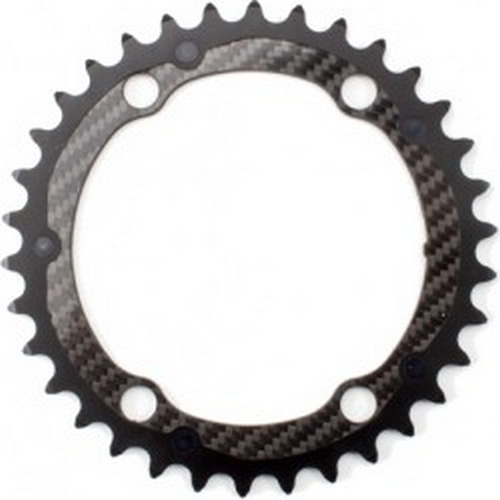 union jack カーボンチェーンリング 3K柄 54T pcd130 CARBON-TI