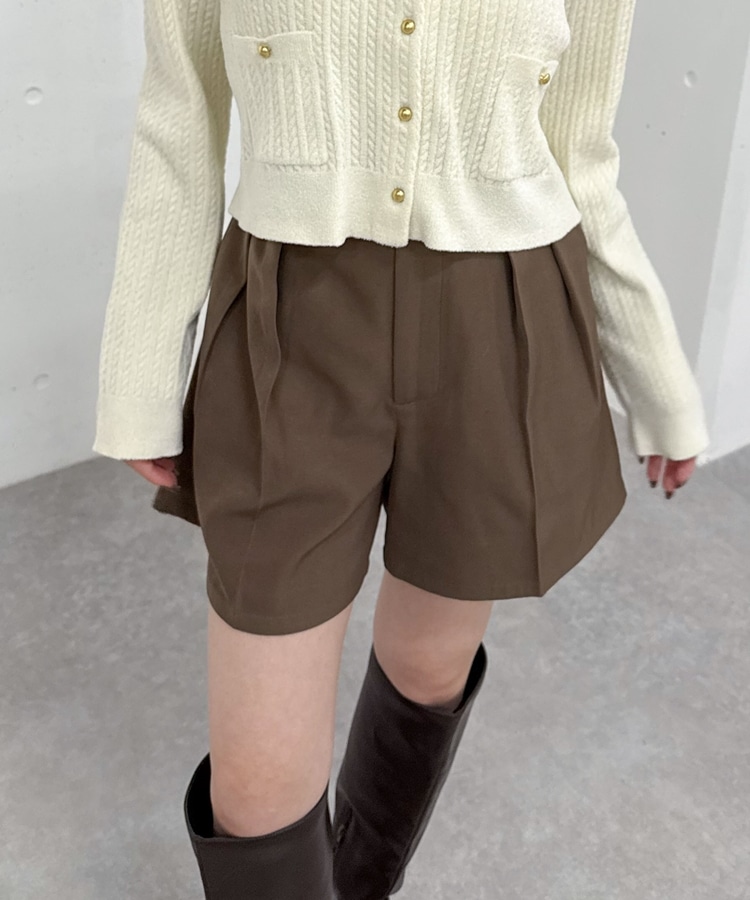 Dカン付タックショートパンツ(M BLACK): パンツ｜PMbox P&M OFFICIAL