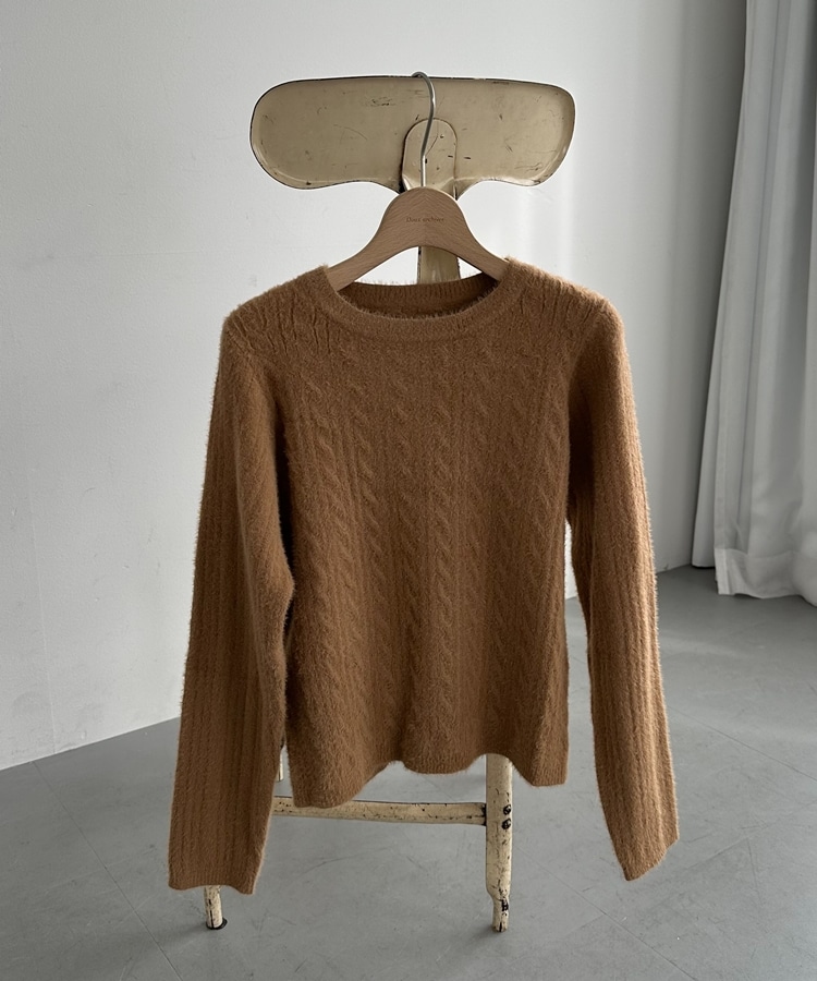 シャギーリブニットプルオーバー(F IVORY): トップス｜PMbox P&M