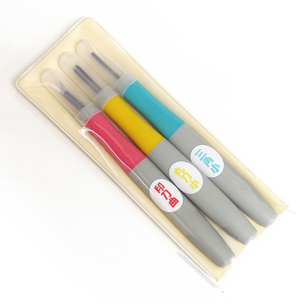 ゴムハン彫刻刀｜消しゴムはんこ用3本セット