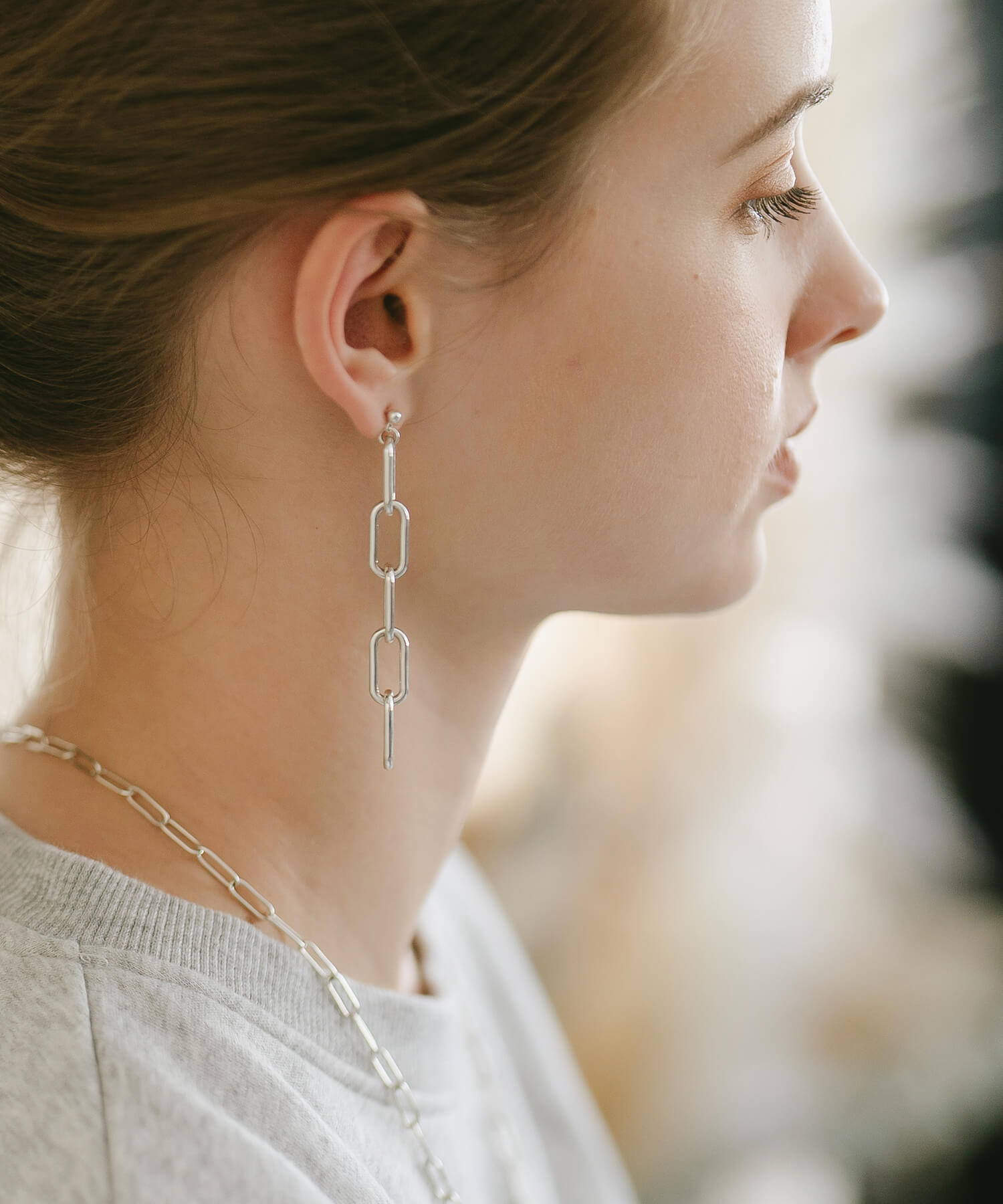 ビンテージ象牙調金巻きバングルとピアス ビンテージ象牙調金巻き