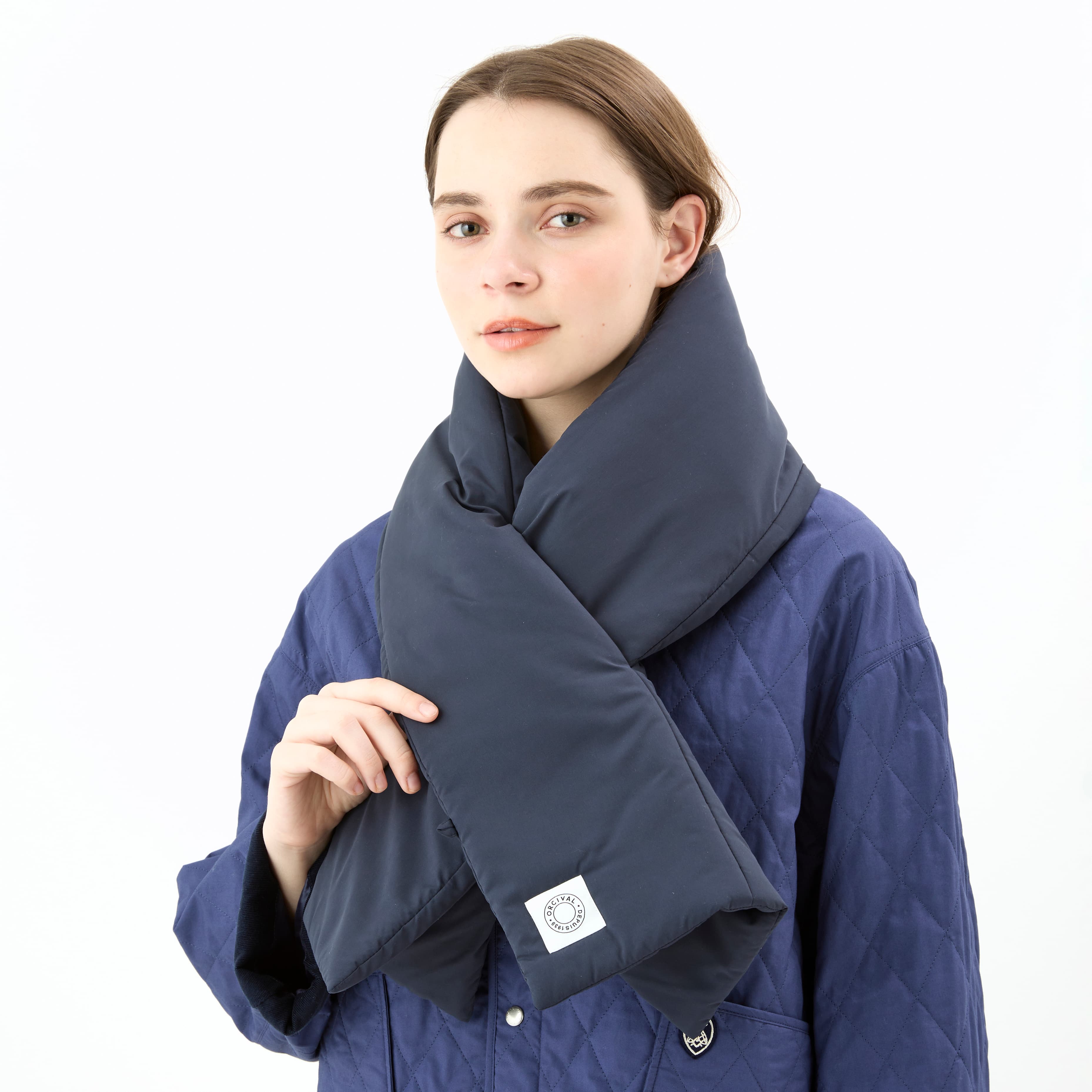 Brushed Taffeta Padded Scarf｜ORCIVAL