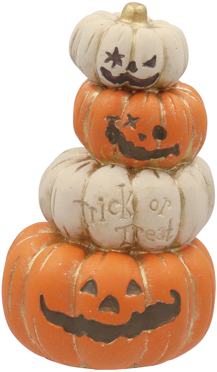 個人宅配送不可】ジャックオーランタンオブジェ4-IV: ハロウィン雑貨