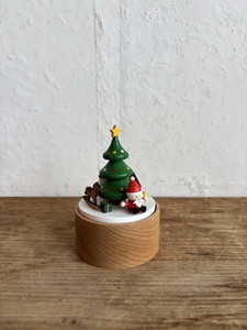 個人宅配送不可】木製ｵﾙｺﾞｰﾙ 手巻き ﾚｯﾄﾞ: クリスマス雑貨 ｜ YDM