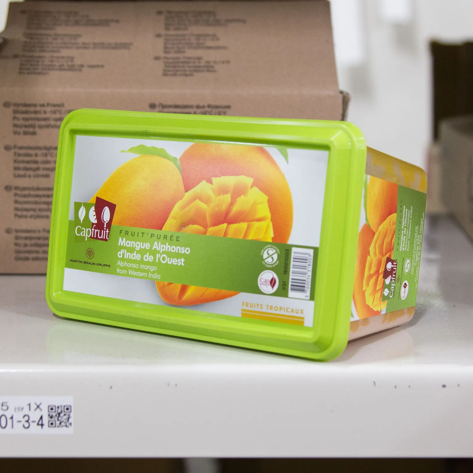 キャップフリュイ アルフォンソマンゴーピューレ(無糖) 1KG : フルーツ