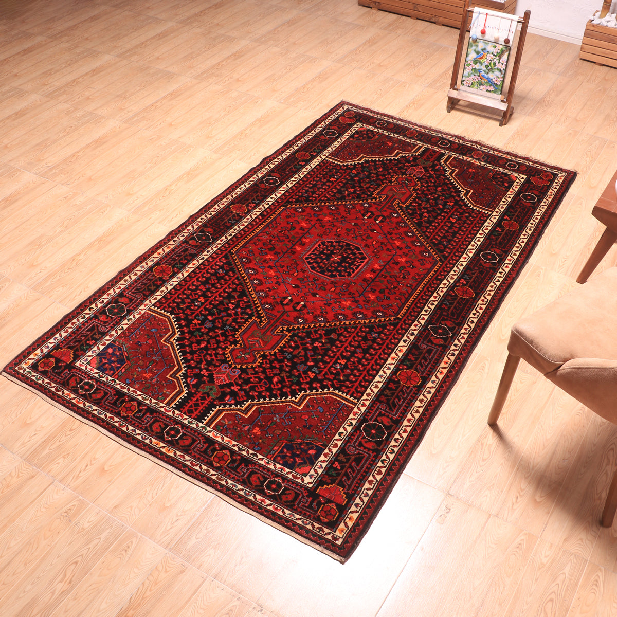 ペルシャ絨毯 (トゥイセルカーン) 232×136cm（FL-70161） – ギャッベ