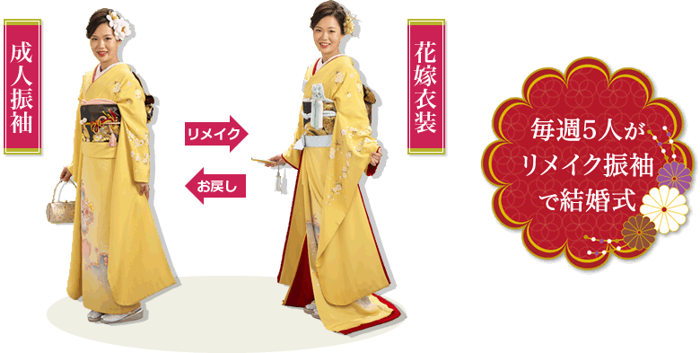 リメイク引き振袖「オリジナル振袖」 / 振袖リメイク「オリフリ」