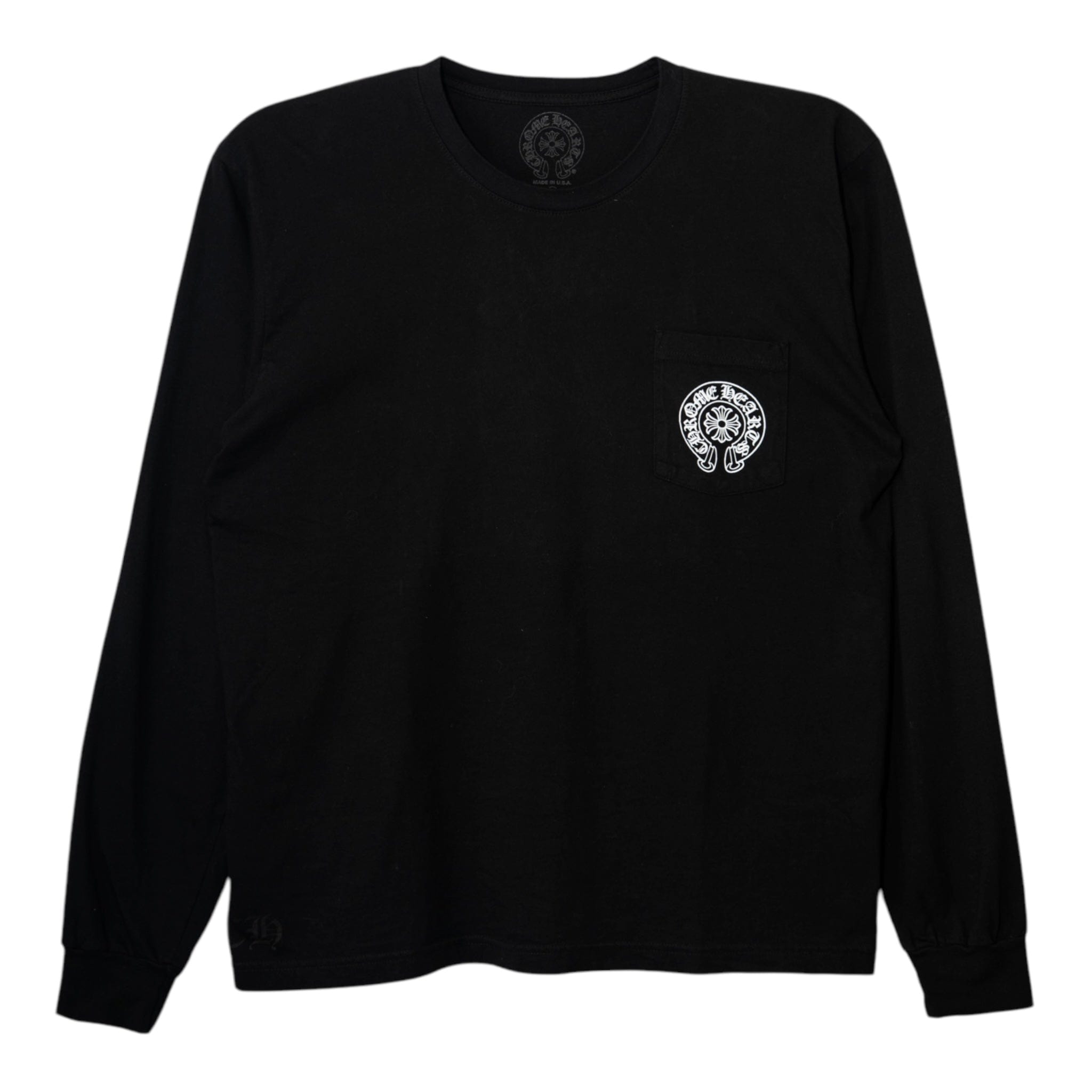 Chrome Hearts Miami Exclusive Horseshoe Floral Logo Pocket Long Sleeve
