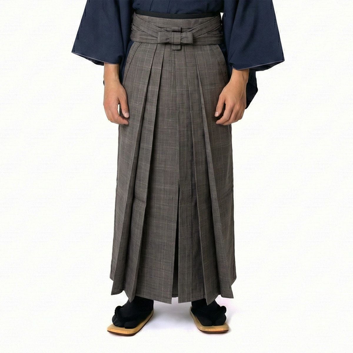 正絹袴 精好仙台平 行燈袴 縞 青 165cm前後対応 | 男着物の加藤商店