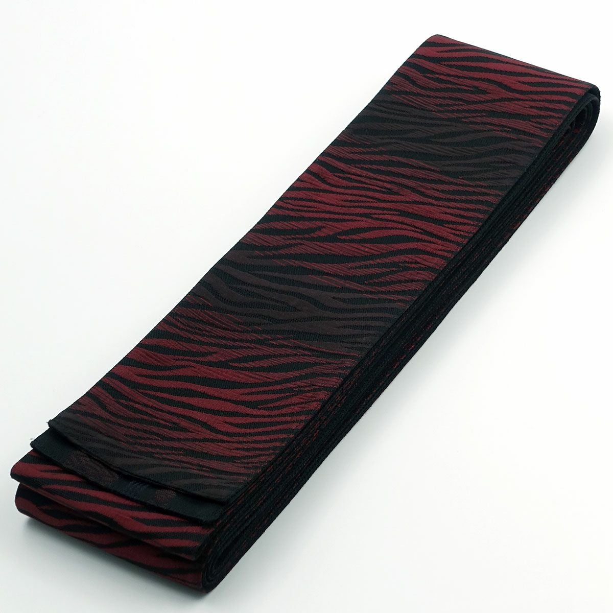 角帯 正絹 博多織物 リバーシブル 虎柄 濃グレー | 男着物の加藤商店