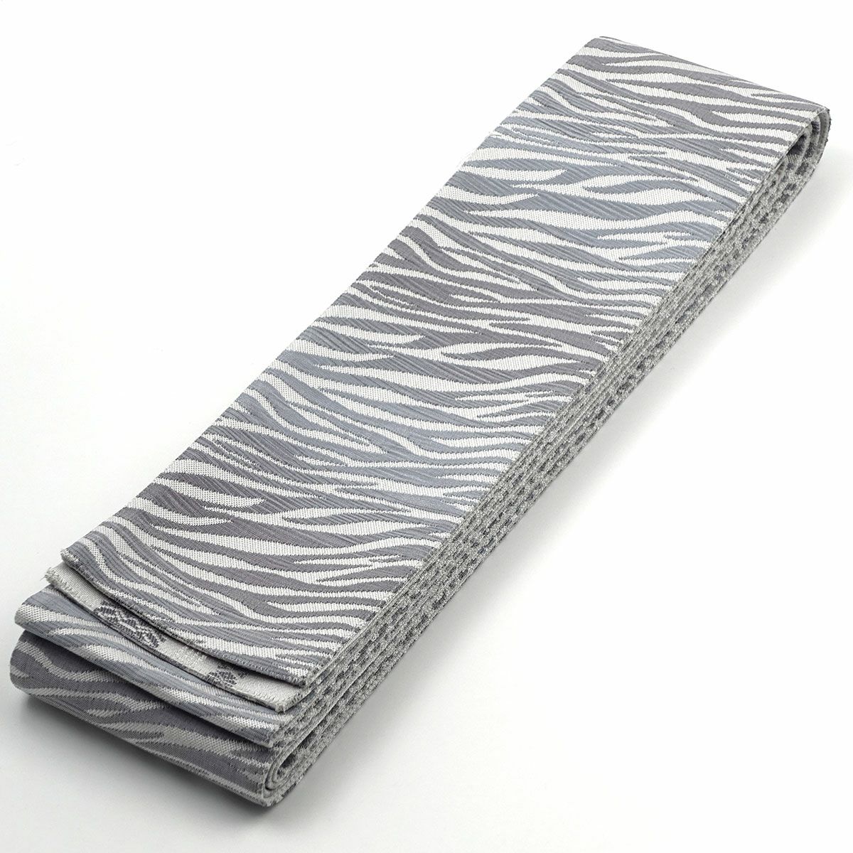 角帯 正絹 博多織物 リバーシブル 虎柄 グレー×茶 | 男着物の加藤商店