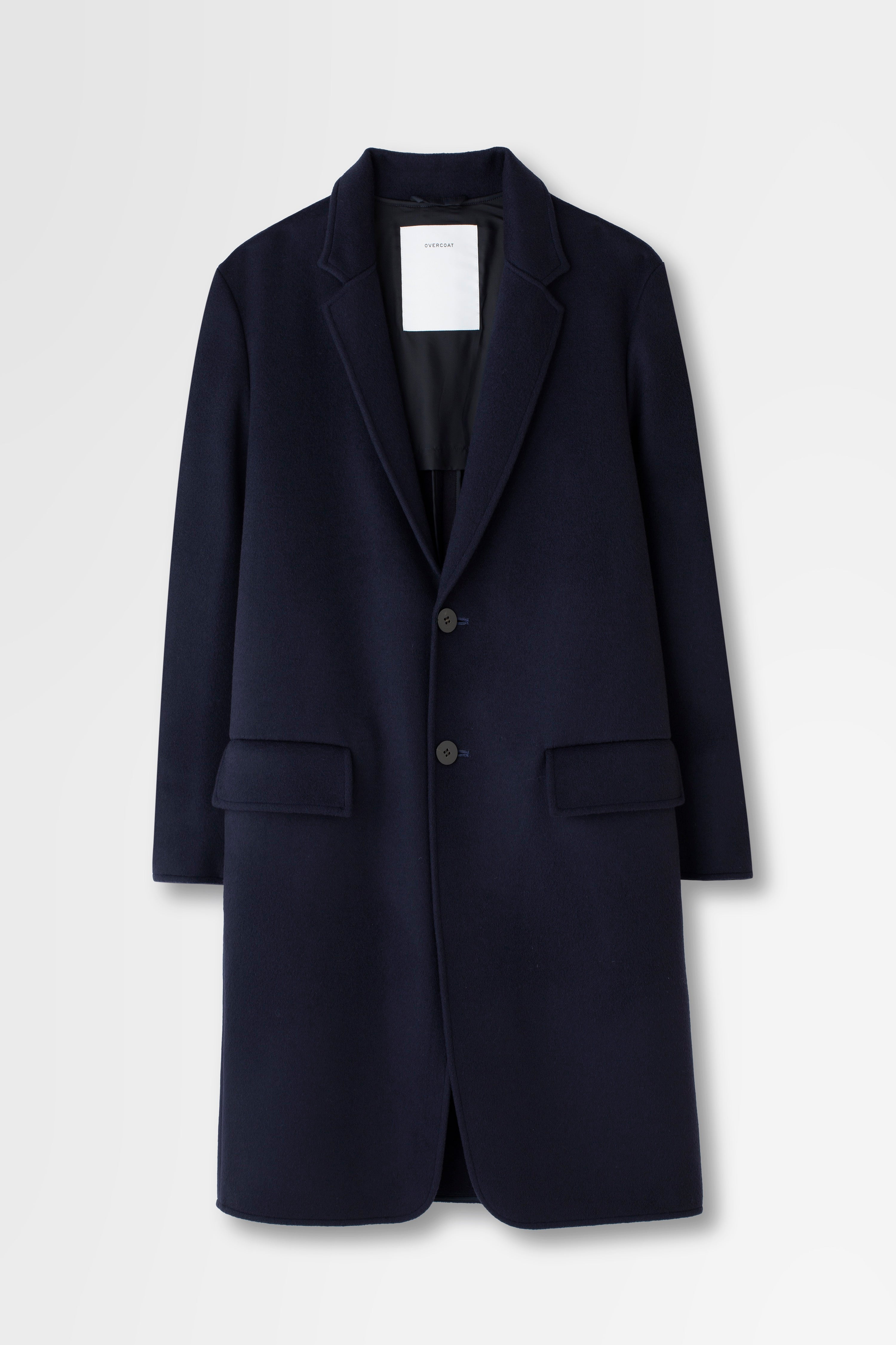 Beaver Wool Notch Coat in Navy – OVERCOAT