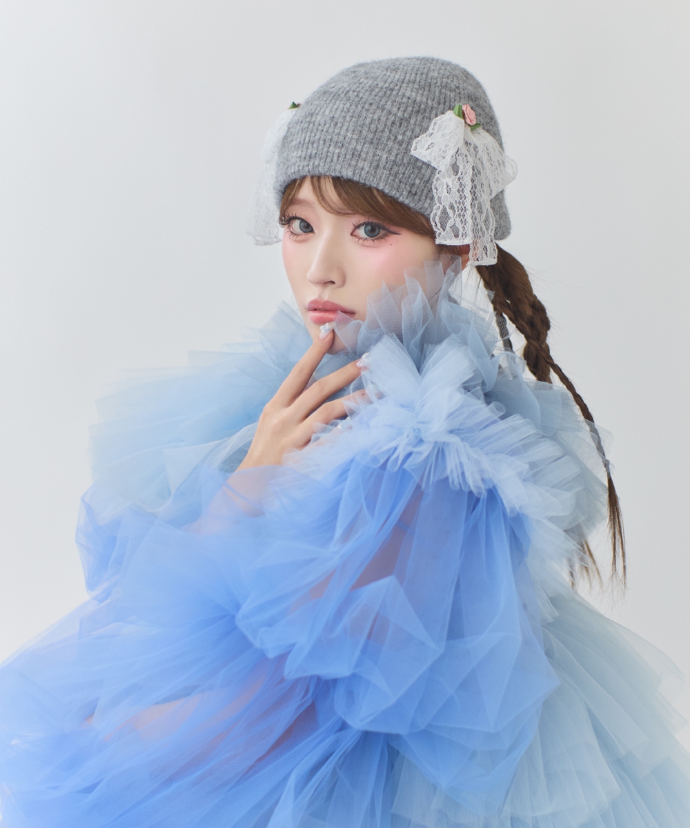 kaorinomori×かきぶちももの ローサニット | 56cm～58cm(97) GRAY (03