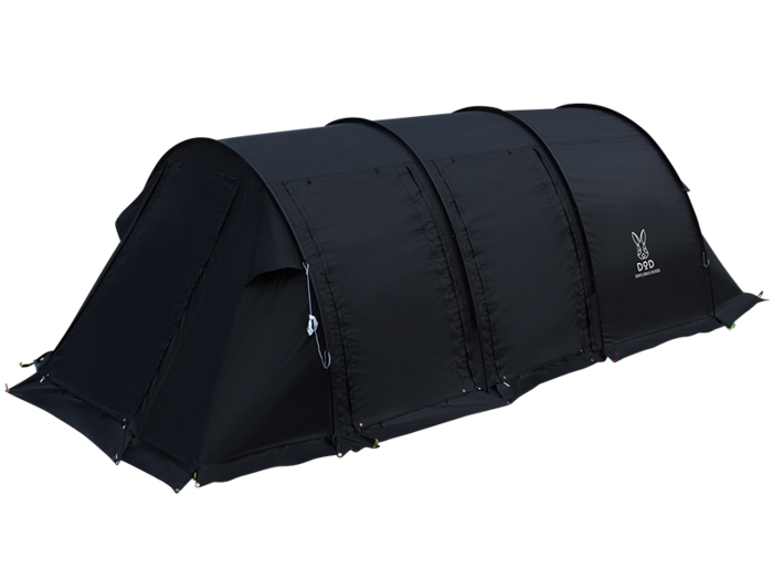 DOD カマボコテント2(ブラック)の商品紹介 | hinata〜もっとそとが好き